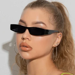 Small Sunglasses Women Men Trendy Square Vintage Brand Narrow Frame Cheap Black Sun Glasses Female Eyewear UV400