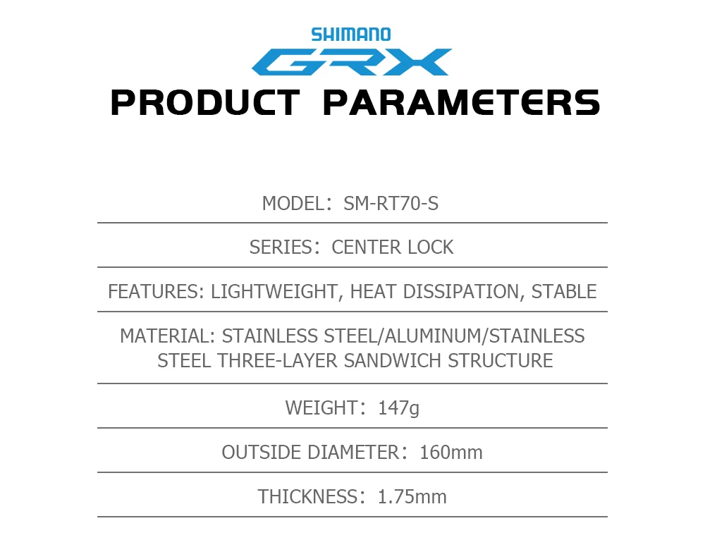 Shimano SM RT70 160mm Center Lock Rotor Ice Technologies MTB Record Mountainbike Discs RT70-S Fahrrad Disk Radfahren Teil – Detail 5