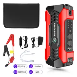 28000mah Portable Jump Starter Vehicle Battery Booster Jumper Battery Charger Power Bank with LED Flash Light Box