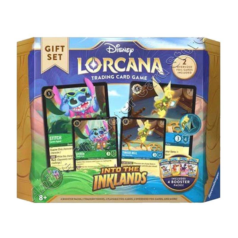 Disney Cards Original PTCG English Edition Lorcana Trading Card Game Illumineer\'s Trove Box Children Birthday Christmas Gifts