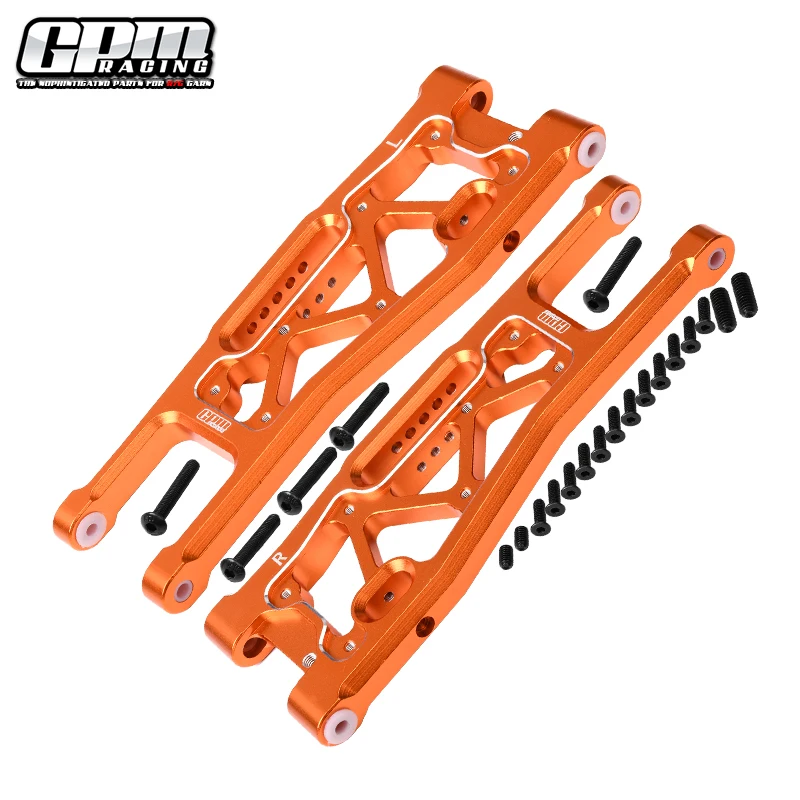 Brazos inferiores delanteros de aluminio GPM para TRAXXAS 1/8 Sledge Monster Truck 95076-4
