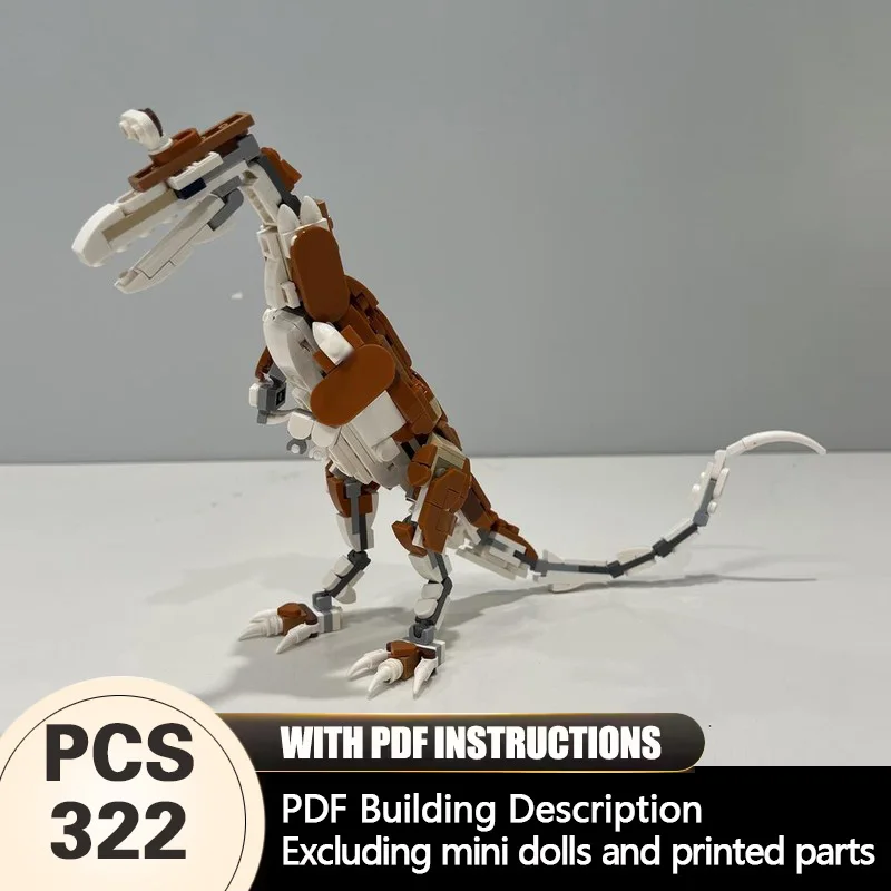 

Creators Animal Series Model MOC Building Bricks Cryolophosaurus Modular Technology Gifts Holiday Assemble Children Toys Suit