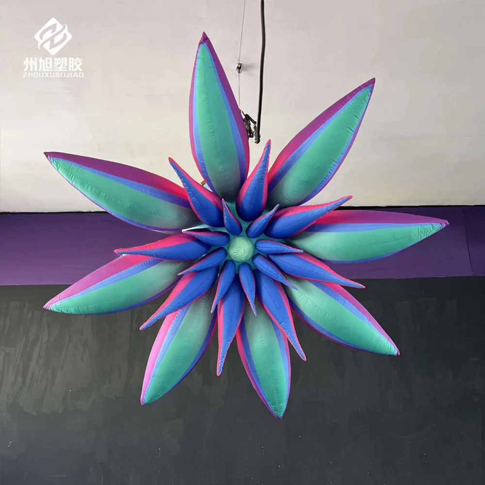 Inflatable flowers, hanging flowers, suitable for wedding ceilings, theme parks and night events displays