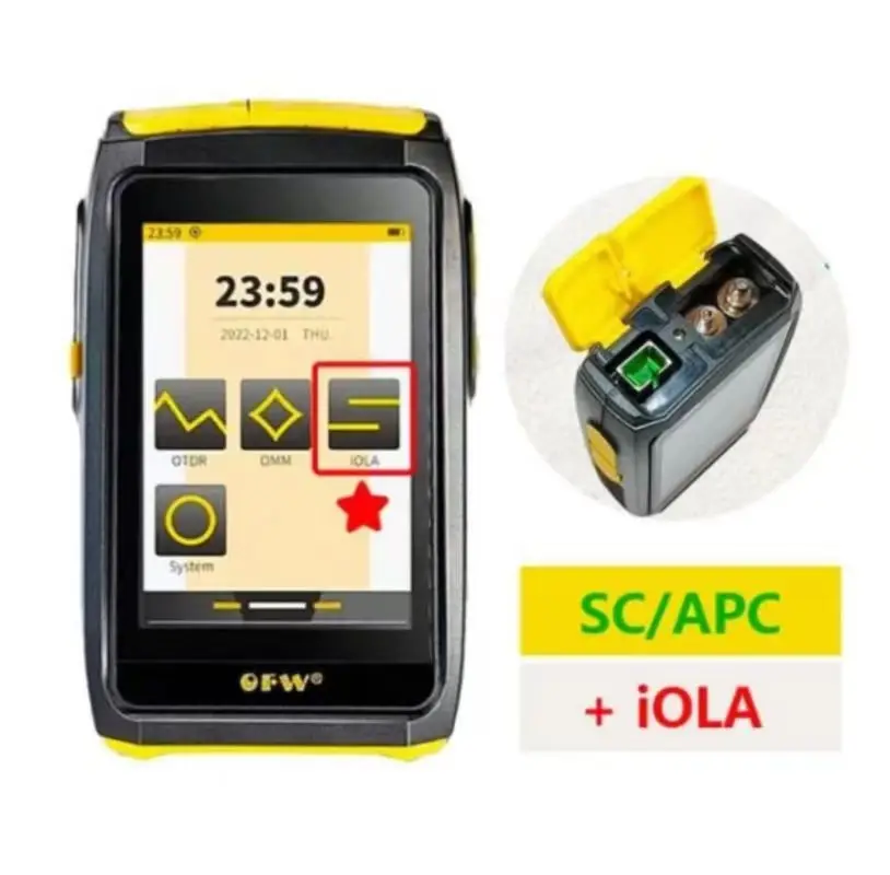 Signal testing MINI OTDR fiber optic live testing fiber optic reflectometer touch screen VFL OLS OPM visual fault locator