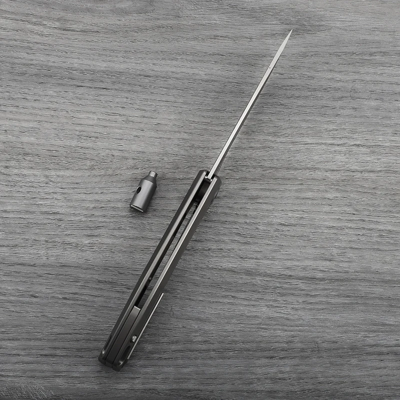 M390 شفرة فولاذية مقبض سبائك التيتانيوم سكين للفرد في الهواء الطلق الدفاع عن النفس الصيد التخييم المشي لمسافات طويلة سكينة أدوات محمولة