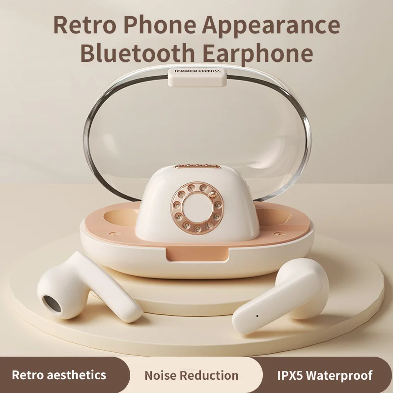 

Bluetooth Earphone IPX5 Waterproof Noise Reduction HiFi Sound Effect Long Battery Life Creative Design Headset Muisc Game
