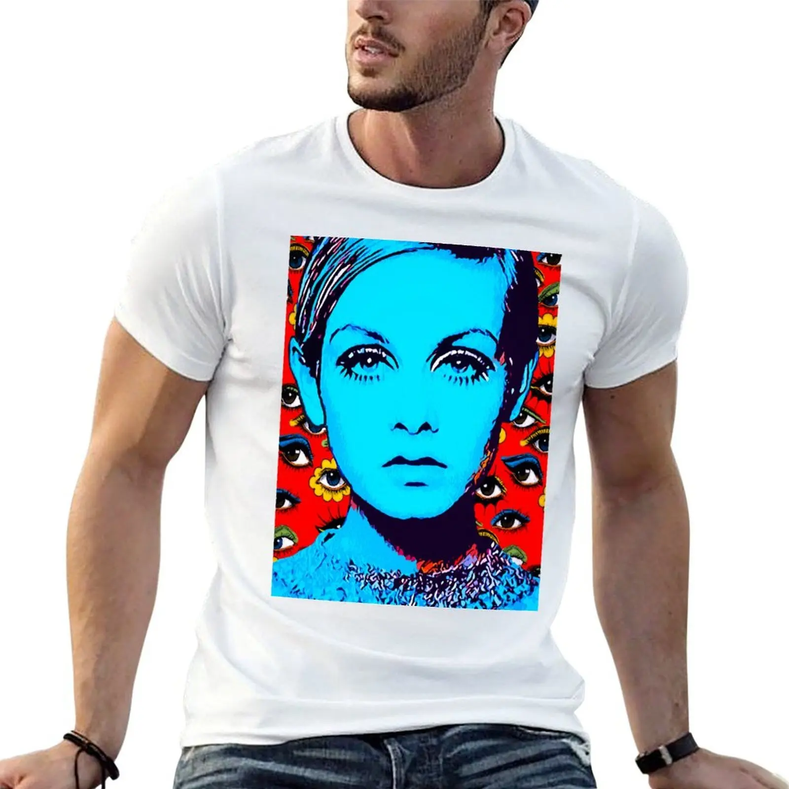 تي شيرت Twiggy تي شيرت رجالي جرافيك تي شيرت قطن 100% تي شيرت رجالي قطن تي شيرت #1