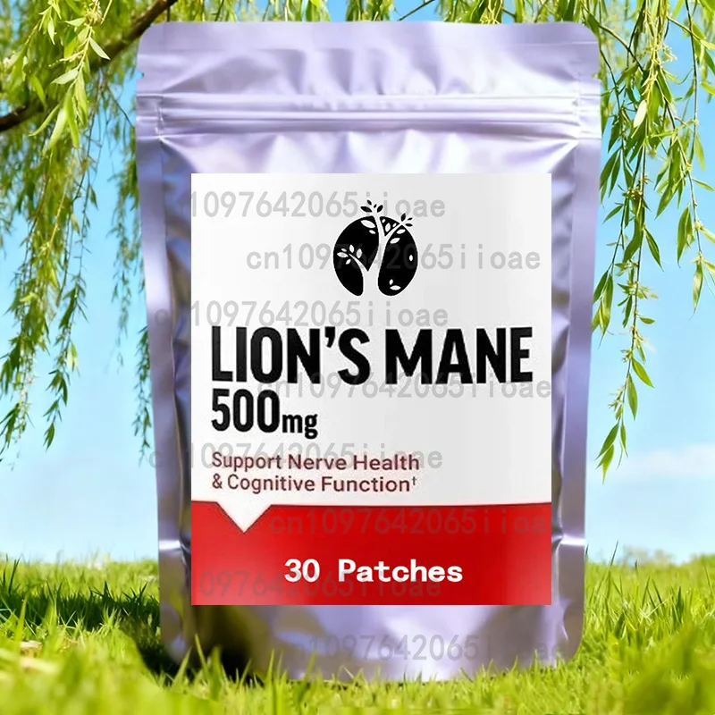 Strength Factor Lion Mane, Made From 100% Fruiting Bodies Transdermal Patches 30 Patches
