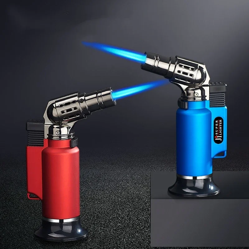 Metal Jet Flame Gun Lighter, Windproof Turbo, Butane Gas Lighters, Welding Torch, Kitchen, BBQ, Cigar, Cigarettes Accessories