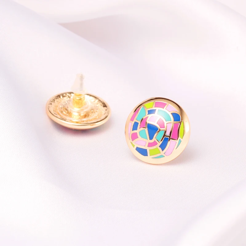 R & X Anniversary Dubai Set Sieraden Shining Nieuwe Emaille Mode Joyas Collier Mariage Gift Party Vrouwen Bruids Ketting/ oorbellen