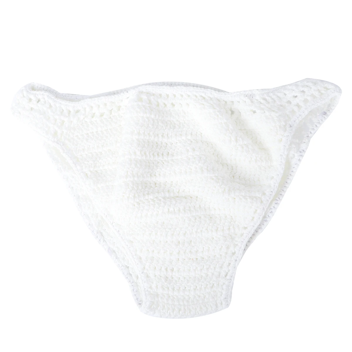1pc Handgestrickte Bikini Für Frauen Sommer Briefs Strand Unterwäsche Sommer Am Meer Bademode Damen Pool Shorts Weiß Xl