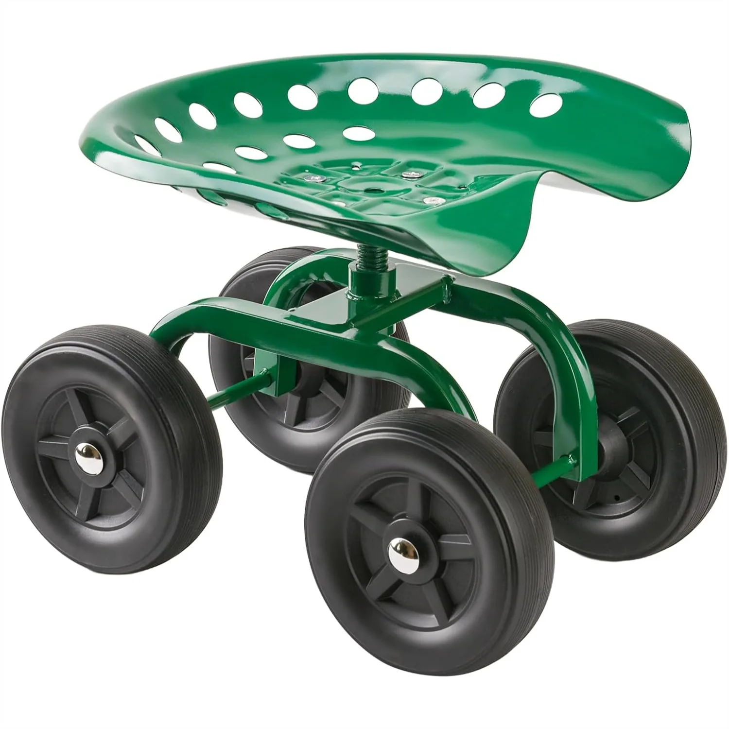 

Garden Cart on Wheels with 360 Degree Swivel Seat, Heavy Duty Rolling Gardening Stool for Women Men Seniors, Adjustable Height