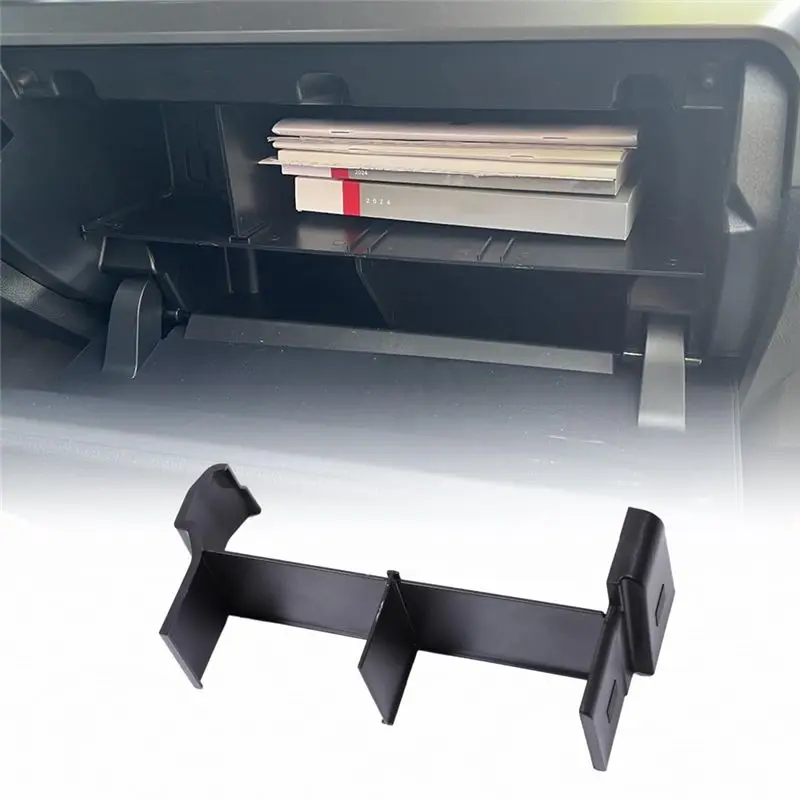 Glove Box Dividers For Toyota Tacoma 2024, Passenger Glove Storage Box With Insert Storage Divider Organizer Accessories-A91R