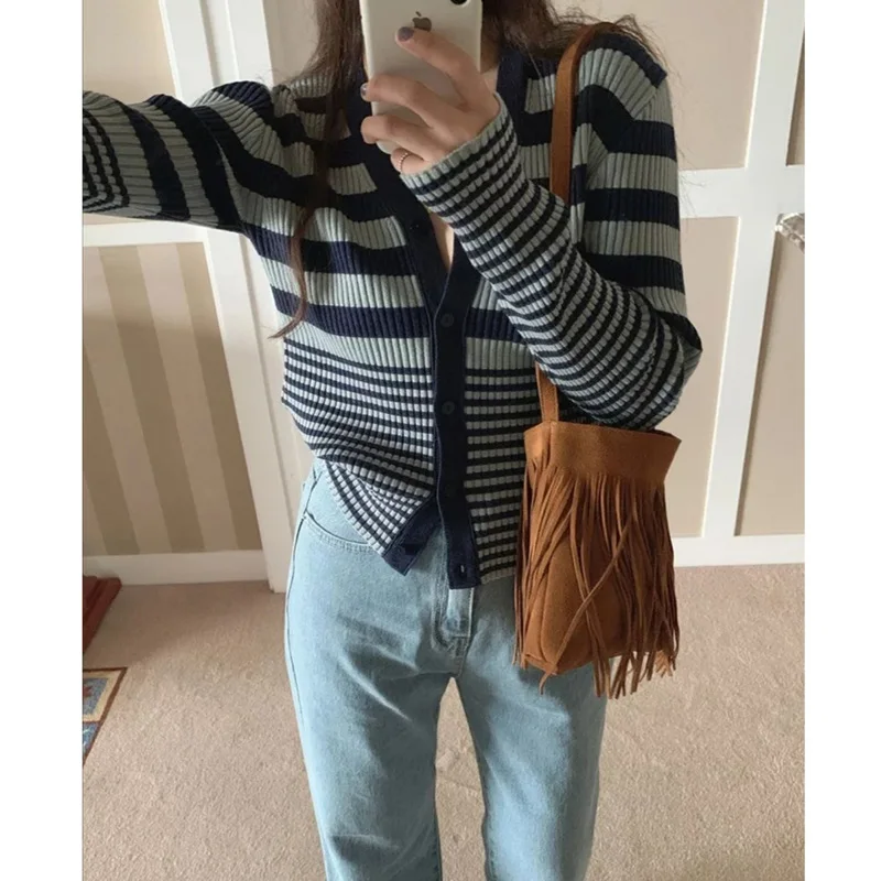 Small Bohemian Bag Fringe Tassel Bags Women\'s Handbags Frosted PU Leather Purse Vintage Women Shoulder Crossbody Messenger Bag