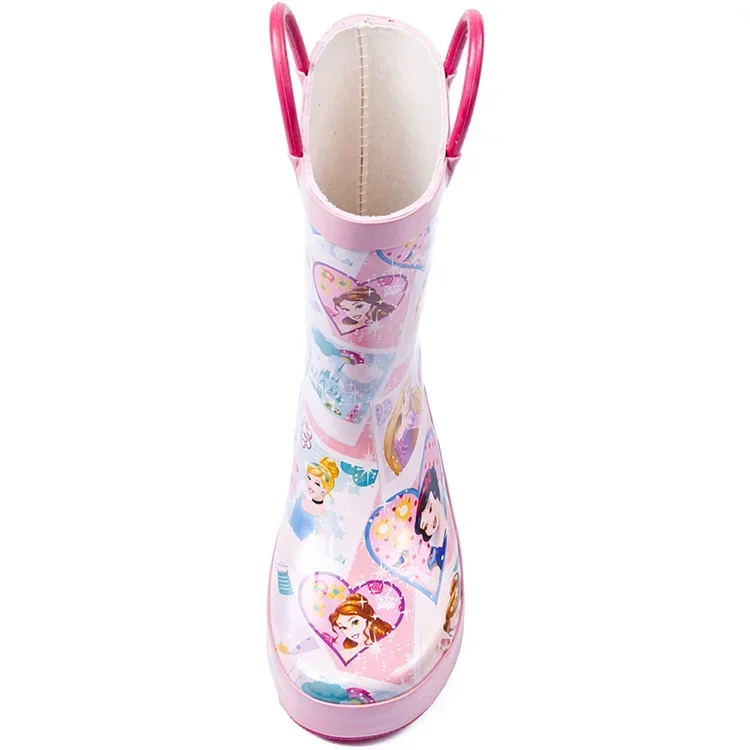 New Disney Handkerchief Pink Girls Princess Children Rain boots boys Water shoes Overshoes Parenting shoes frozen boots