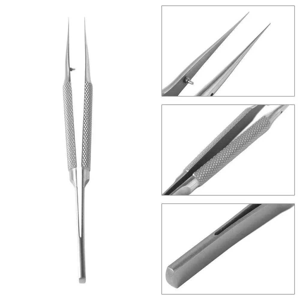 Curved/Straight Tip Titanium Alloy Tweezers Precision 140mm Precision Tweezers Anti-Static Non-slip