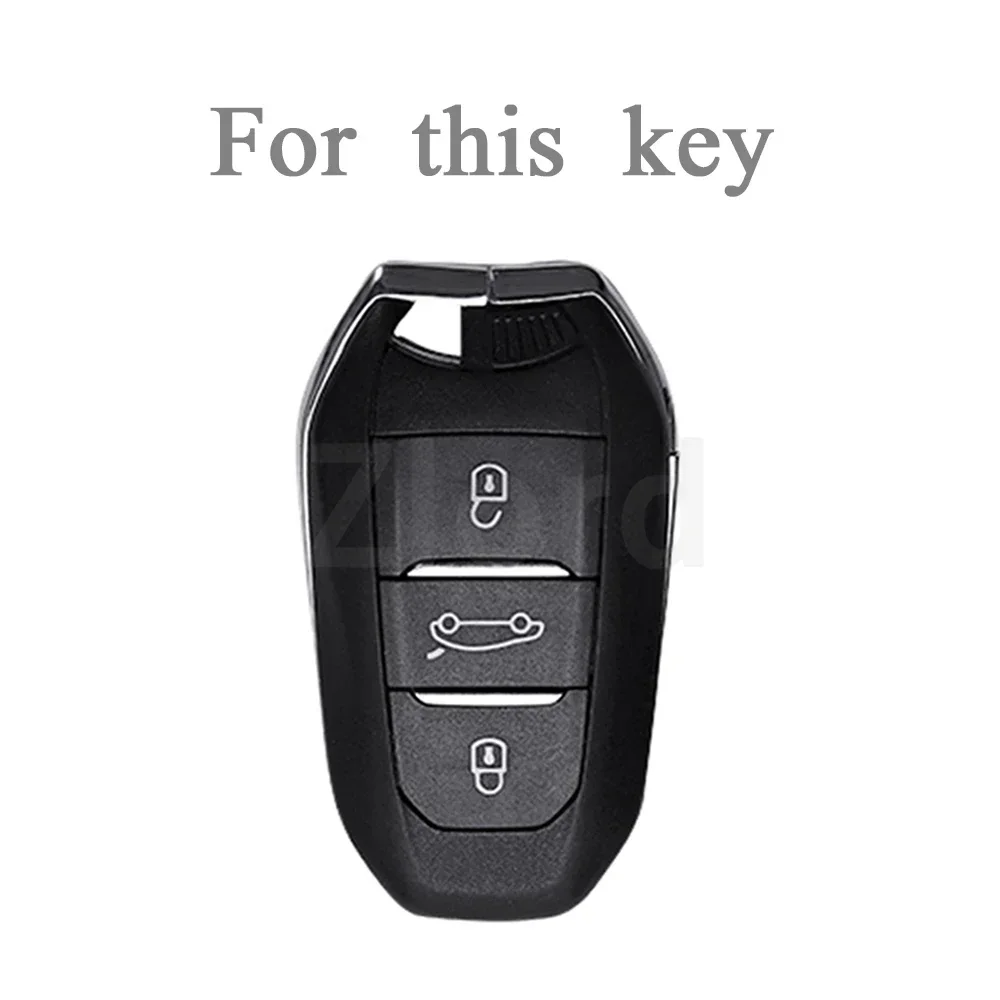 For Peugeot 308 408 508 2008 3008 4008 5008 For Citroen C4 C4L C6 C3-XR Picasso DS3 DS4 DS5 TPU Car Remote Key Case Cover Shell