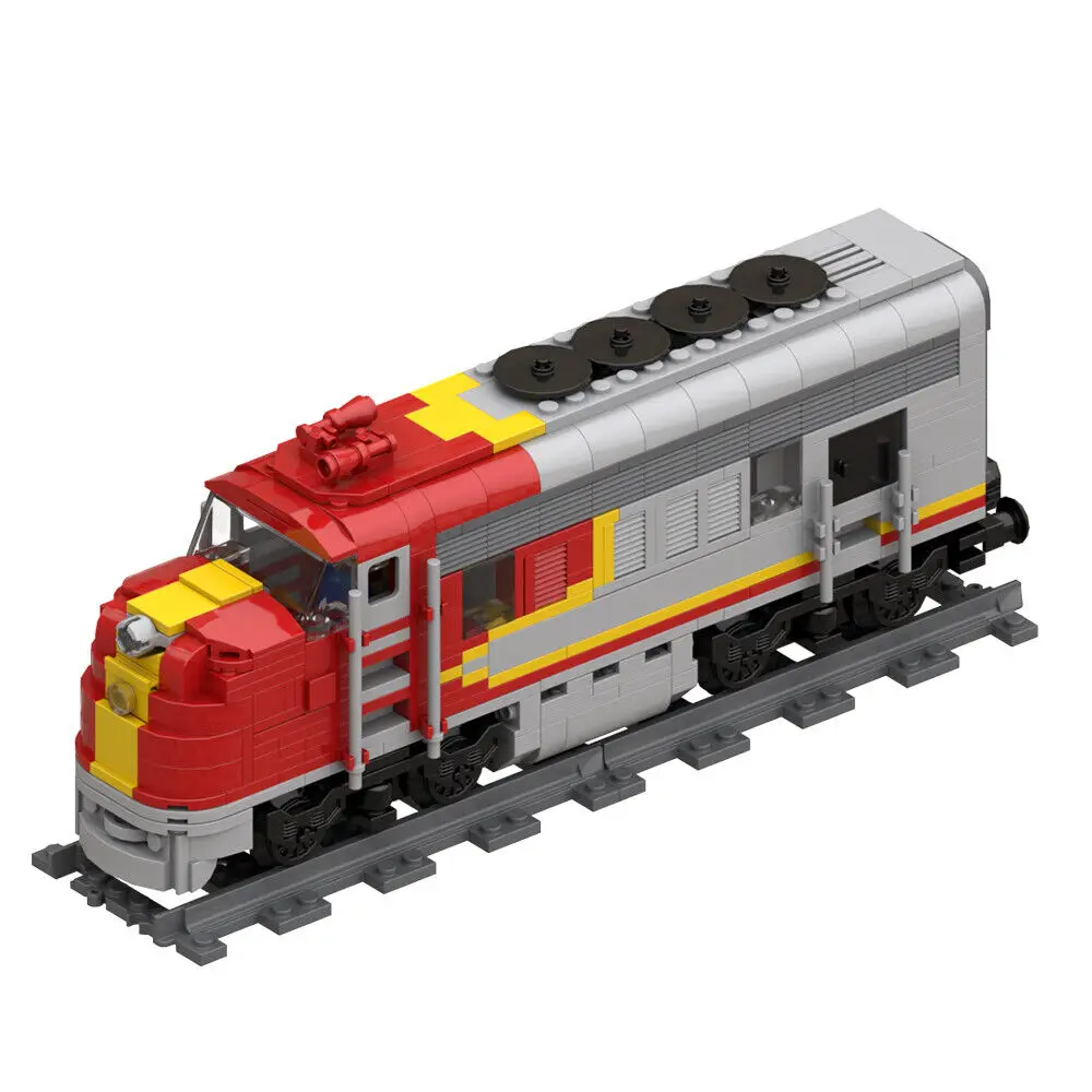 

Heavy Duty Passenger Locomotive Train Building Toys 570 Pieces MOC Build