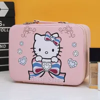 New Travel Bag Makeup Box Souvenir Gift Box Portable Mini 14 Inches Suitcase Girl Cartoon Student Anime Figure Kawaii