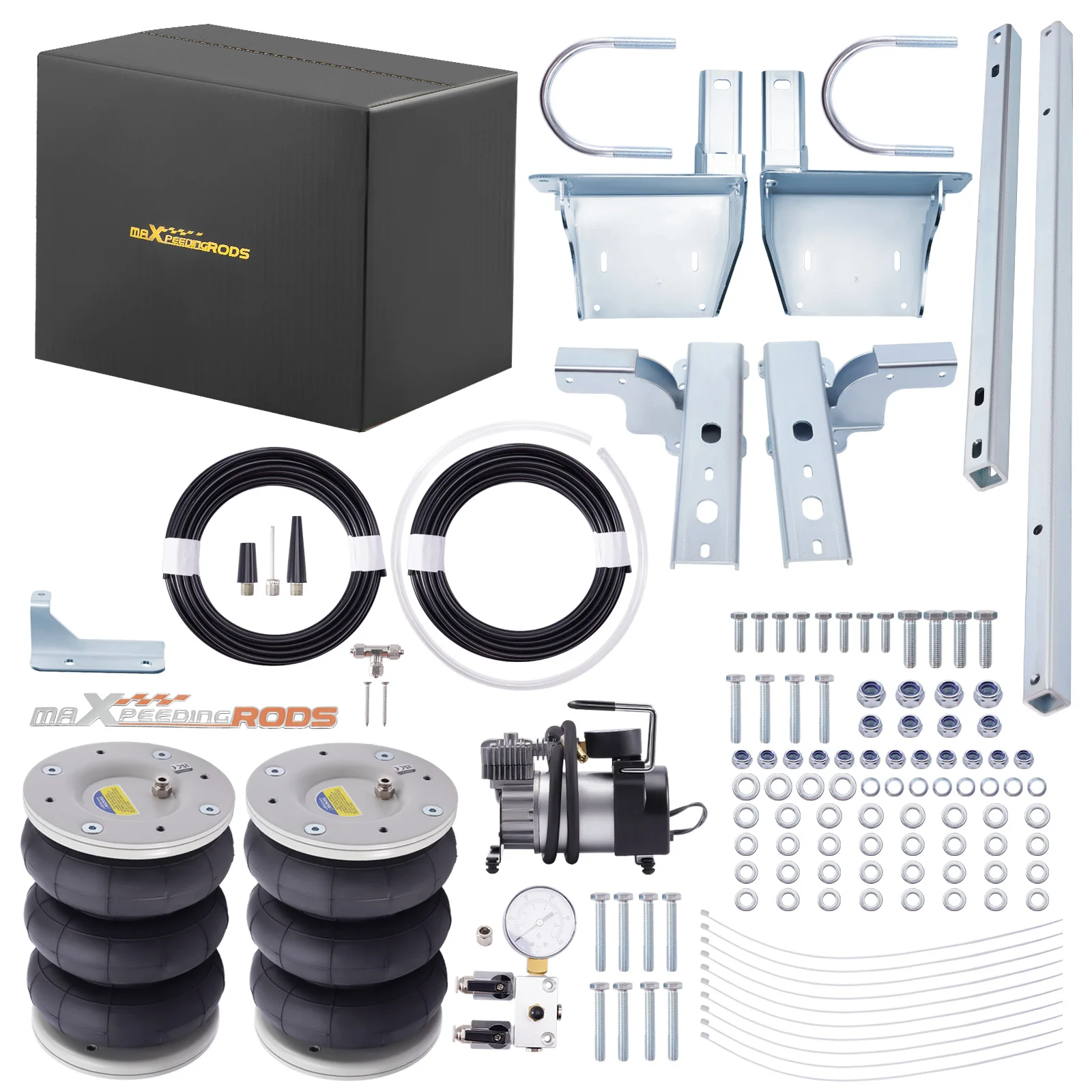 Air Suspension Kit W/ Compressor for Daily 35C 40C 55C 1985-2024 7800KG Air Spring Bag Suspension Kit