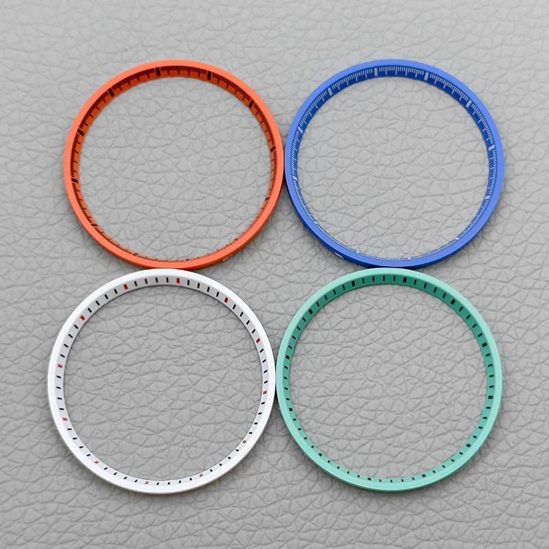 31.3mm Watch Inside Chapter Ring Fits NH35 NH36 Samurai Watch Case Complement with 28.5mm Dial Watch Plasticsr Inner Ring Refit