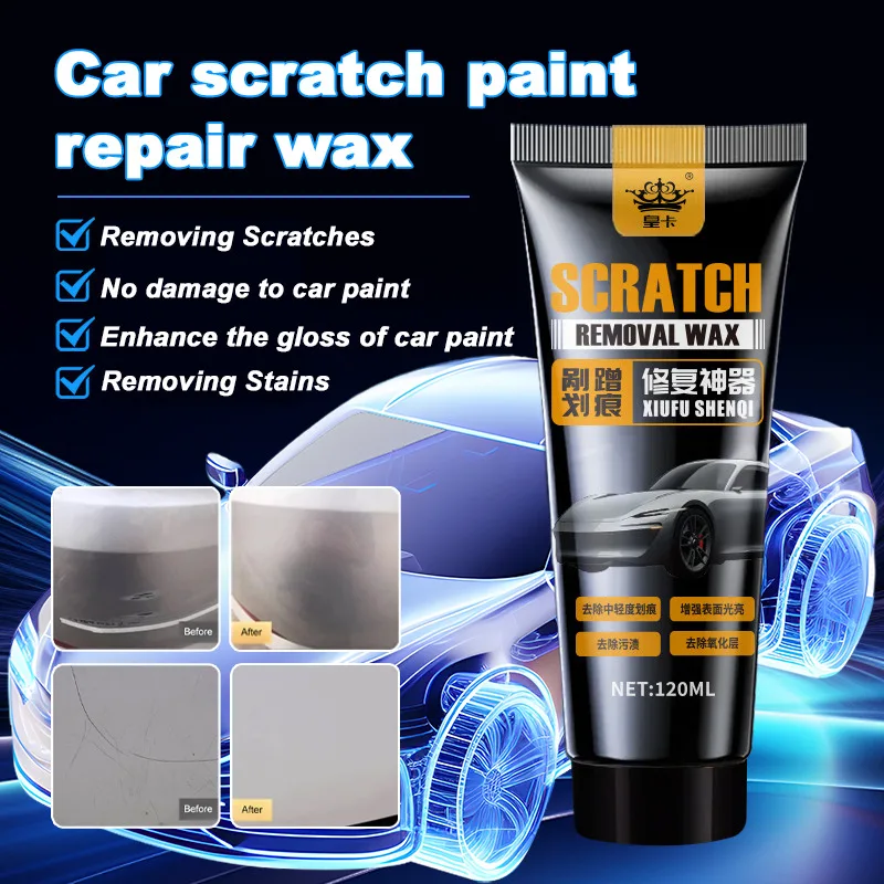 Problems with shallow repair treatment for car paint polishing wax scratch wax polish