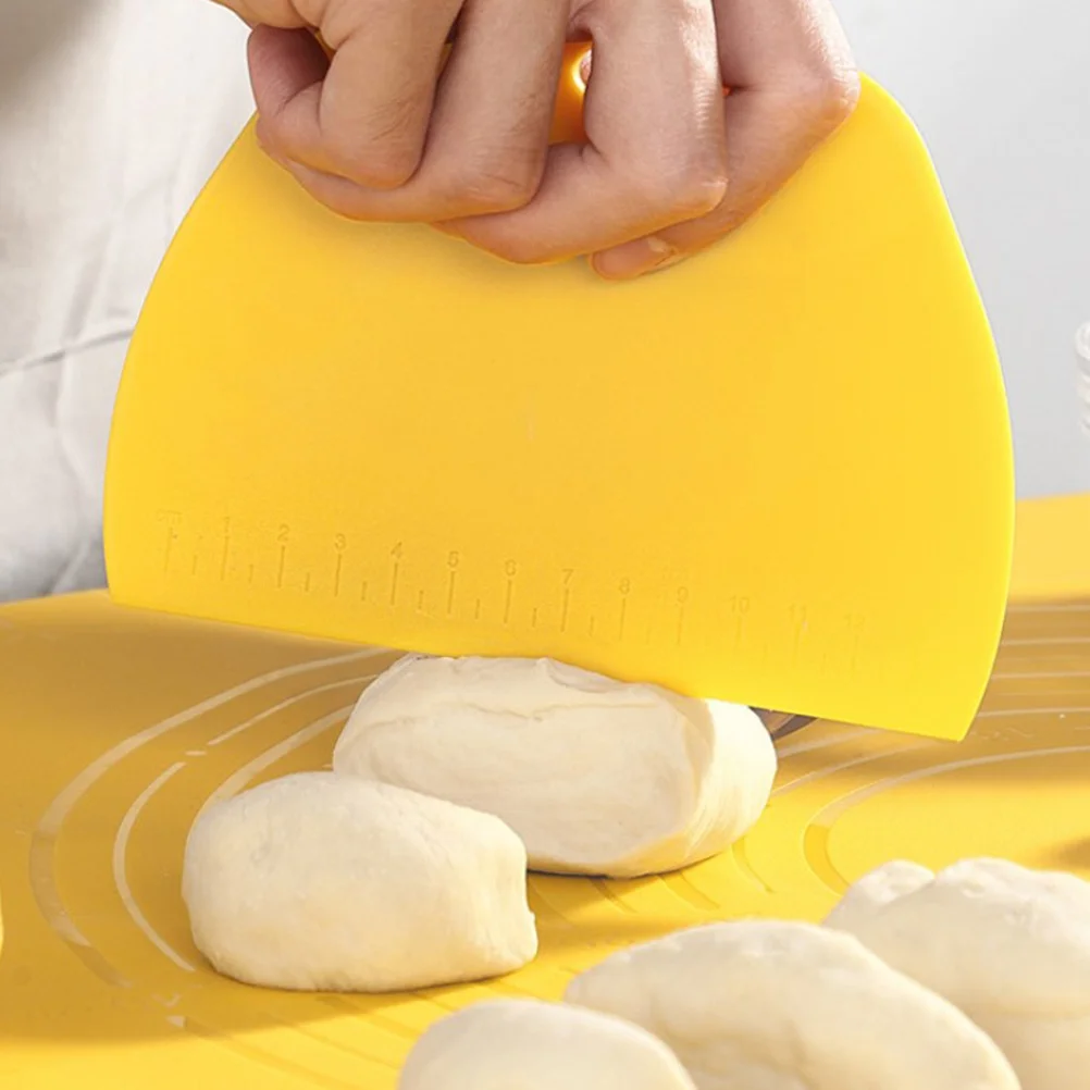 

3Pcs Dough Scraper Set Plastic Baking Cutter Multipurpose Kitchen Tool for Cake Bread Baking Supplies