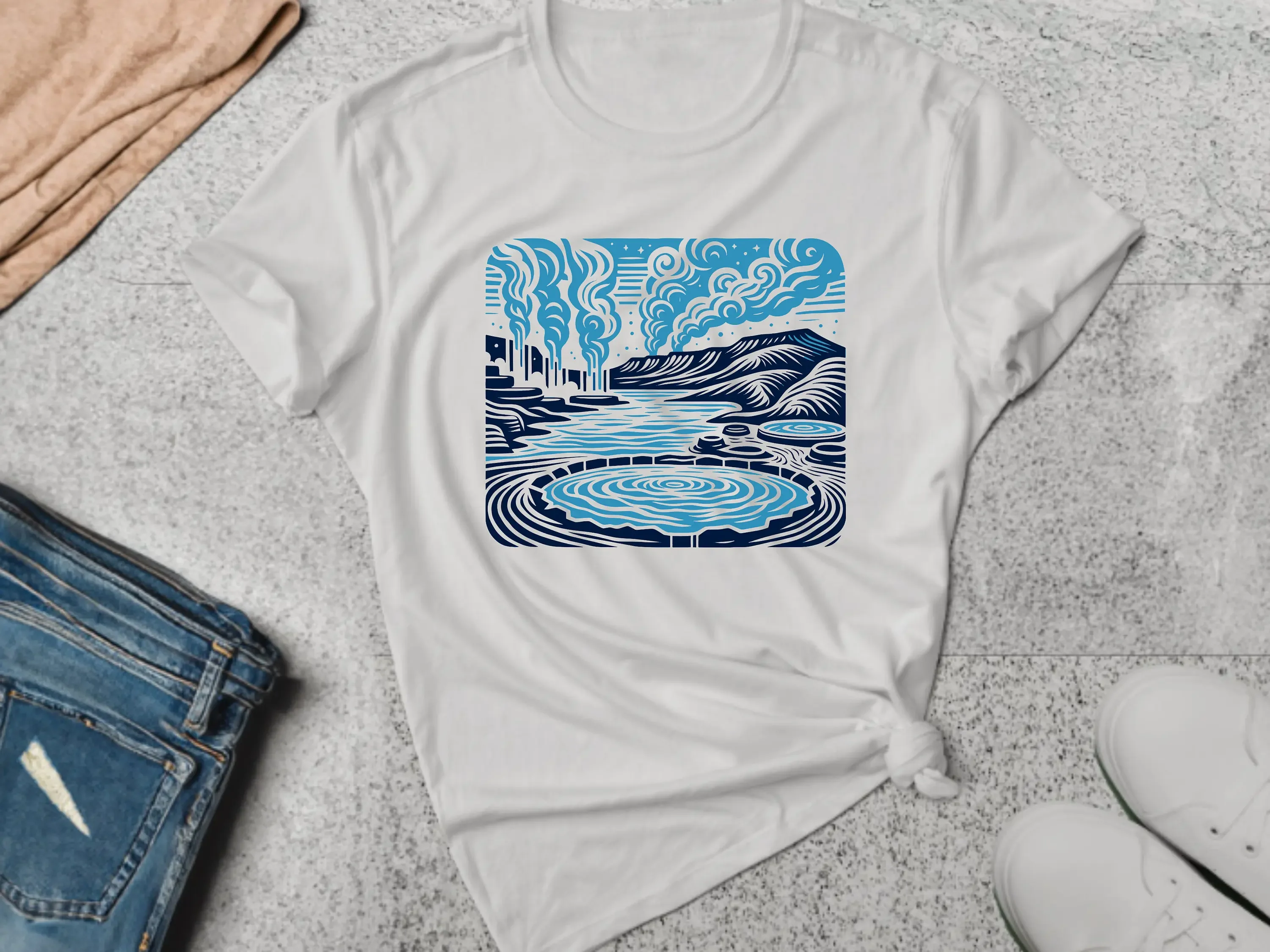 Camiseta Islandia viajero de viaje Geysers Hot Springs Blue Lagoon Adventure Explorer