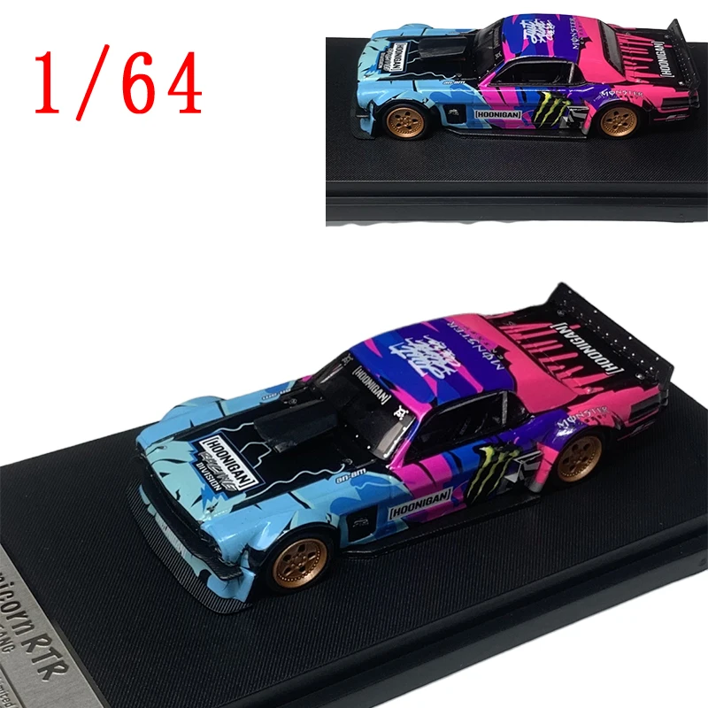 

SW литой под давлением масштаб 1/64 HOONICORN Ken Block 1965, модель автомобиля из сплава Ford Mustang, игровые транспортные средства, игрушки для мальчиков, оригинальная коробка