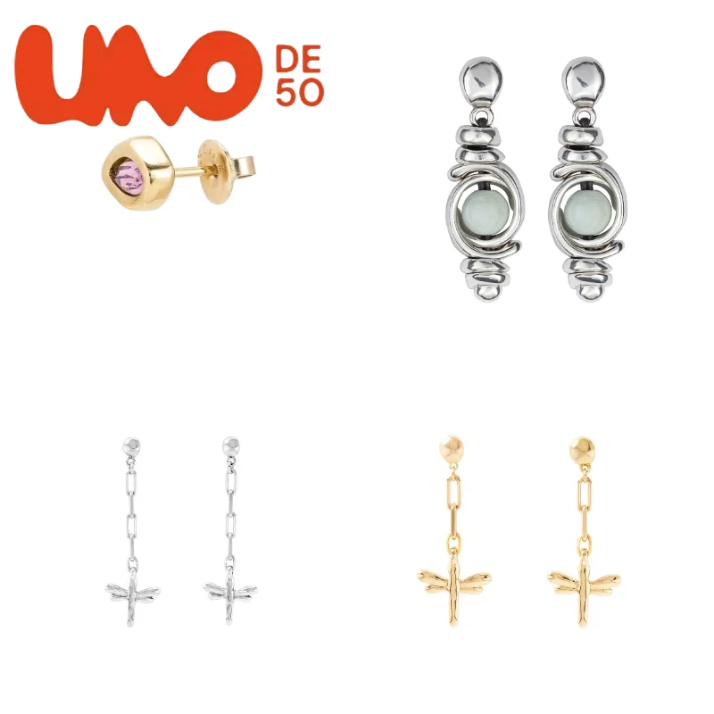 

Affordable Luxury:UNOde50 Silver Plated S925 & Gold Plated 14K Earrings-1