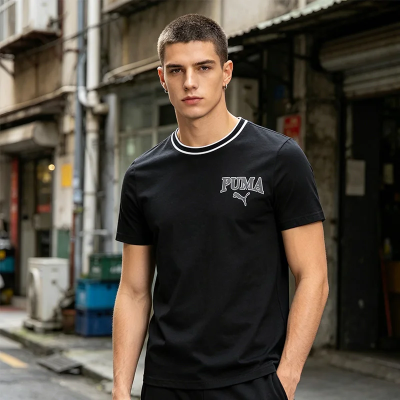 

New Puma Men's Running And Fitness Training Sportswear Outdoor Fashion Casual Breathable T-Shirt Short-Sleeved 682184-01