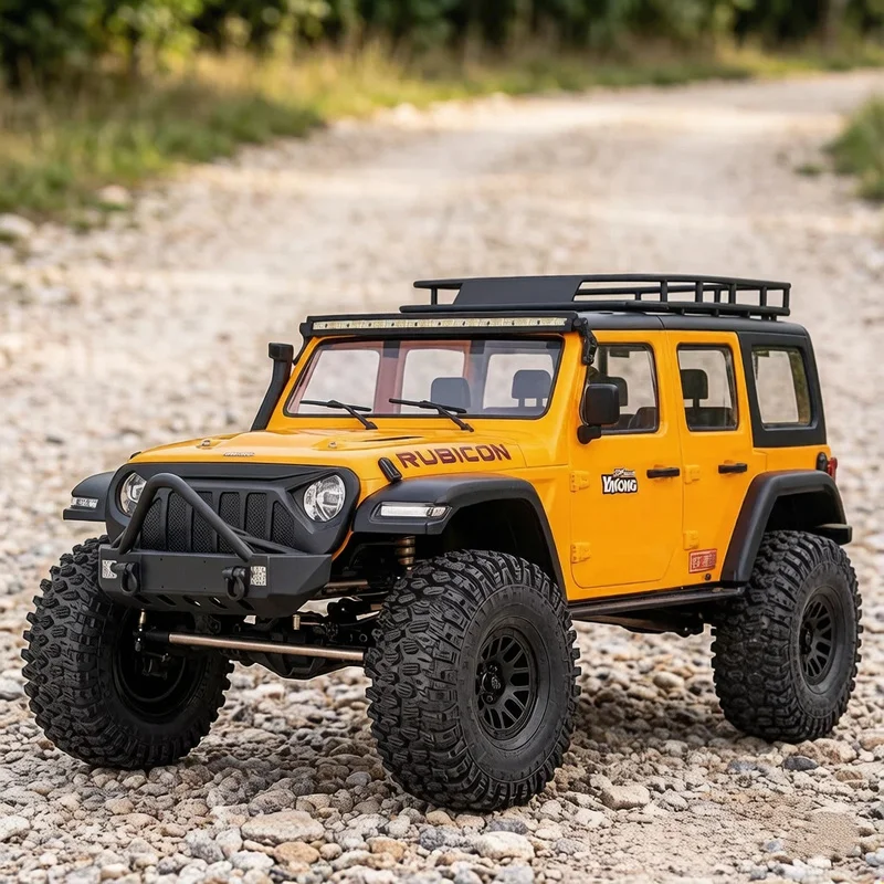 YK4082 V3 New 1/8 Remote Control Electric RC Car Professional Simulated 4WD Two-Speed Crawler Off-Road Vehicle Suitable Toy