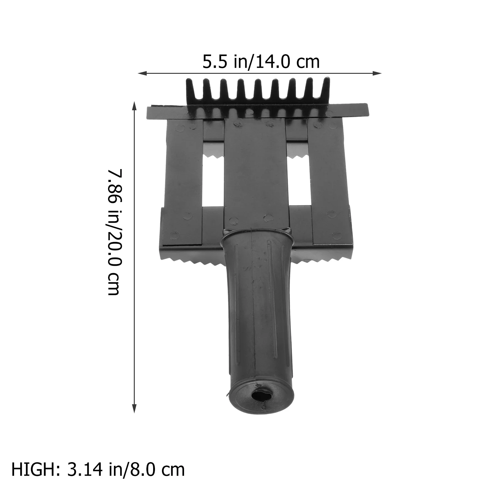 فرشاة تنظيف مشط للعناية بالحيوانات الأليفة، مقبض مريح غير قابل للانزلاق لإزالة الشعر، خفيف الوزن ومتين، أداة تهذيب الحصان #5