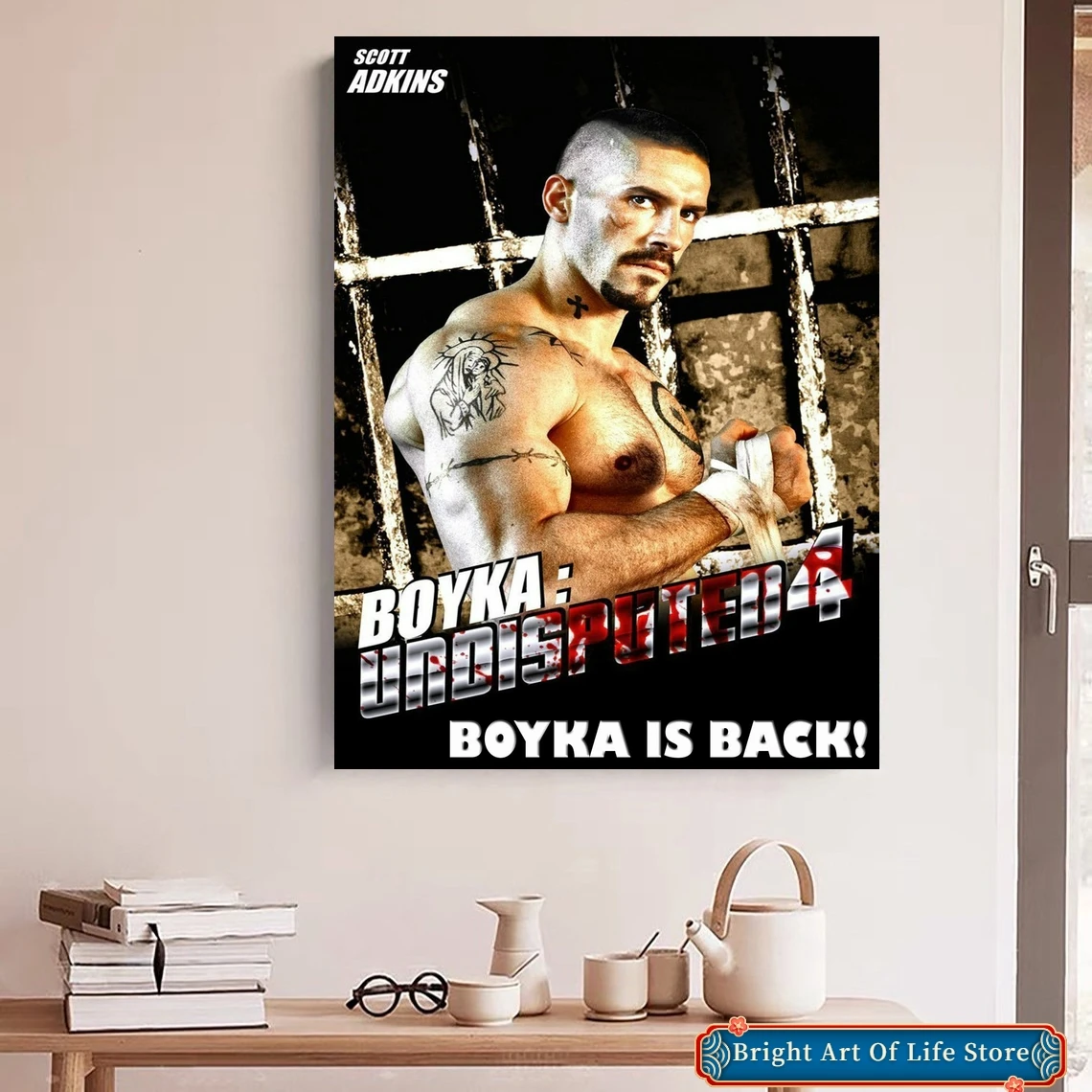 Boyka Undisputed IV الفيلم المشارك ديكور المنزل طلاء جدران (بدون إطار) #1