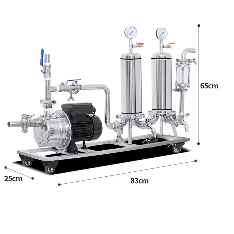 Stainless Steel Liquor Filter Self-brewing Filter Rushing Machine Household Small Grape Fruit Wine Filter Commercial