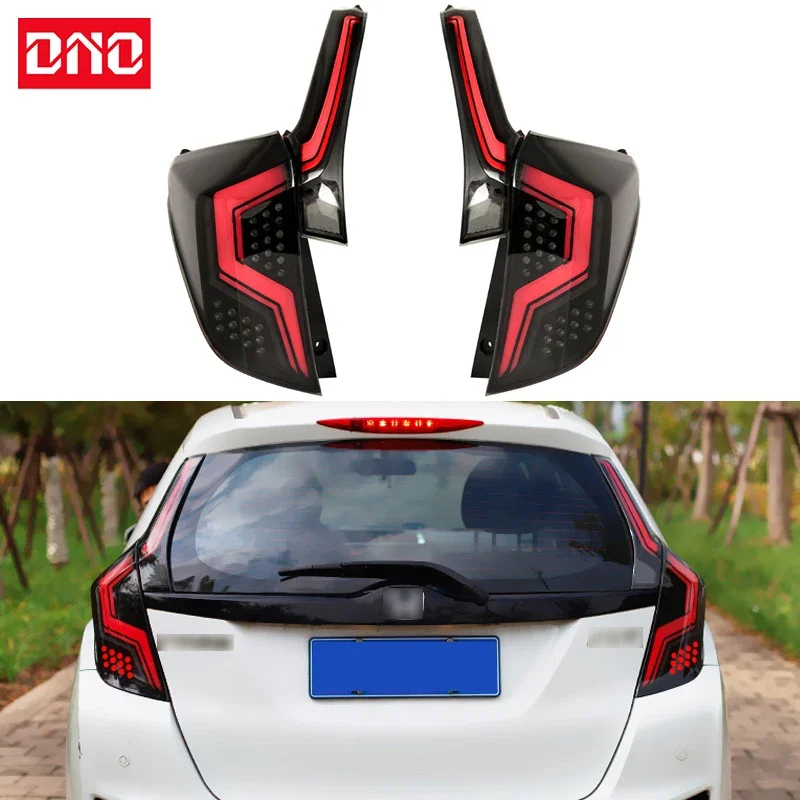 

Светодиодные задние фонари для Honda JAZZ FIT GK5 2014 2015 2016 2017 2018, задние ходовые огни, стоп-сигналы, указатели поворота, задние фонари.