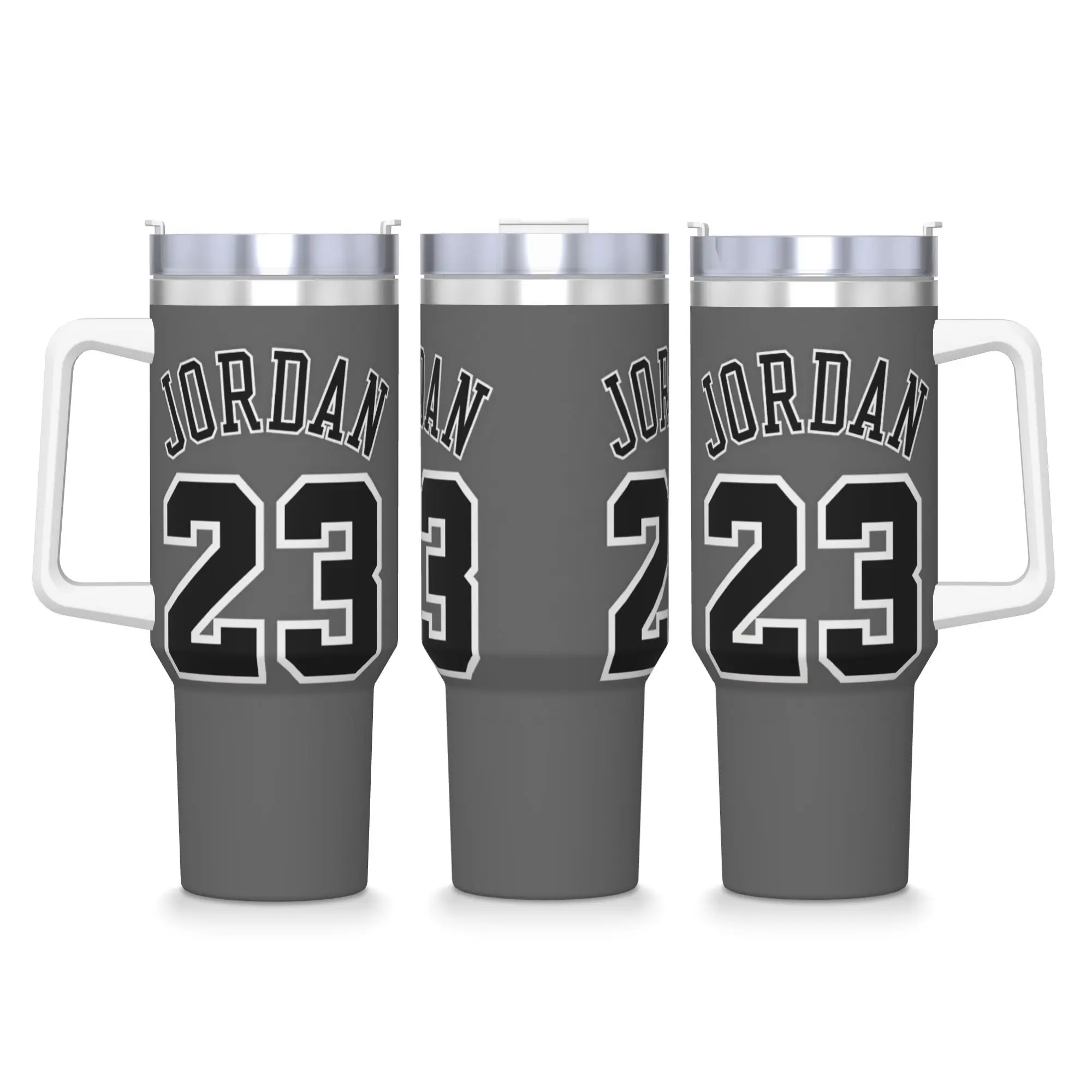 Vaso Térmico de Acero Inoxidable con Diseño de Michael Jordan, Mantiene Bebidas Frías o Calientes, Tazas para Camping, Botella de Agua Personalizada