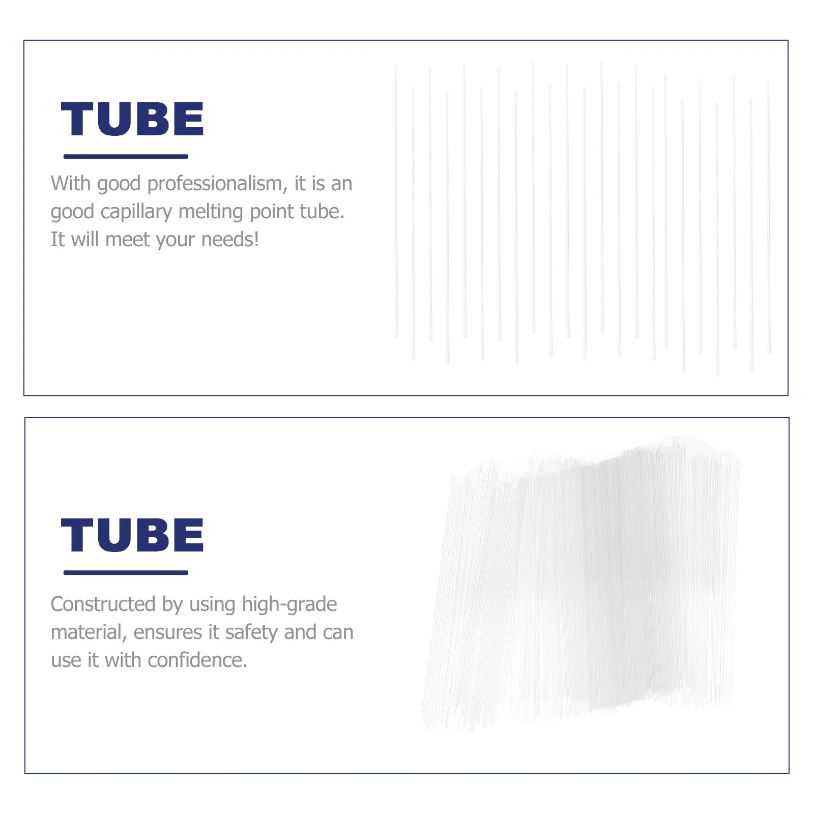 500pcs High-Grade Glass Capillary Melting Point Tubes for Lab Use – Multi-Purpose Lab Accessories