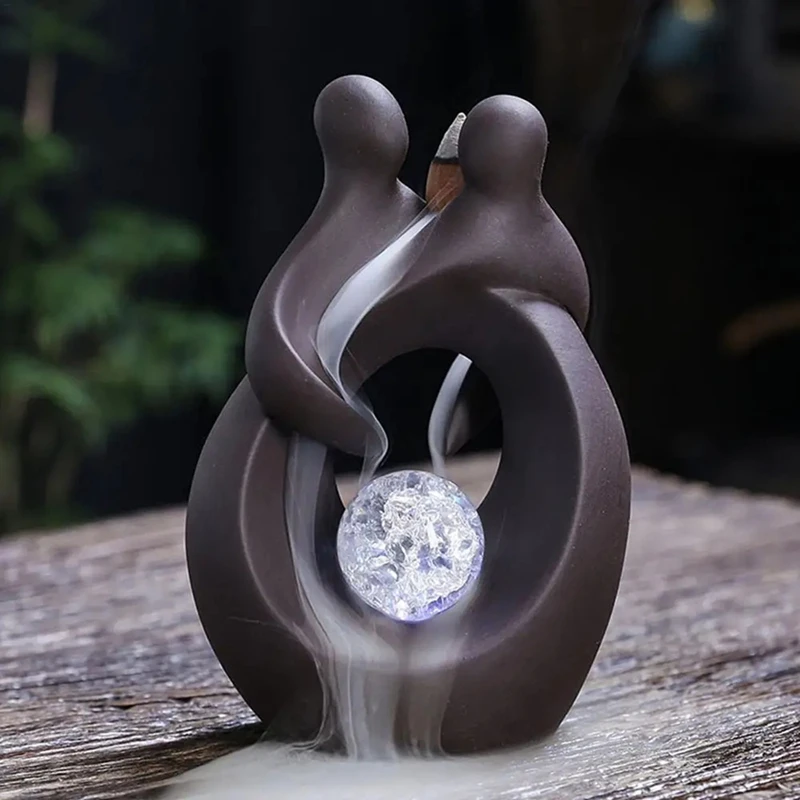 【Berserkk】 Bruciatore di incenso Bruciatore di incenso Porta incenso decorativo per camere da letto Studio di yoga Camere di studio Camere di meditazione