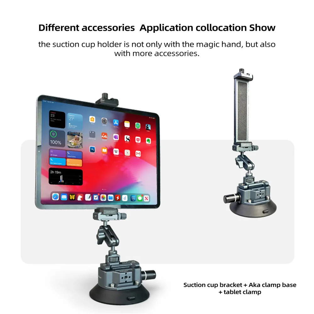 Neuer Handpumpen-Auto-Saugnapfhalter für Handys und Action-Kameras mit NATO 360° verstellbar 1/4" 3/8" für GoPro Insta360 DSLR Action-Kameras – Detail 12