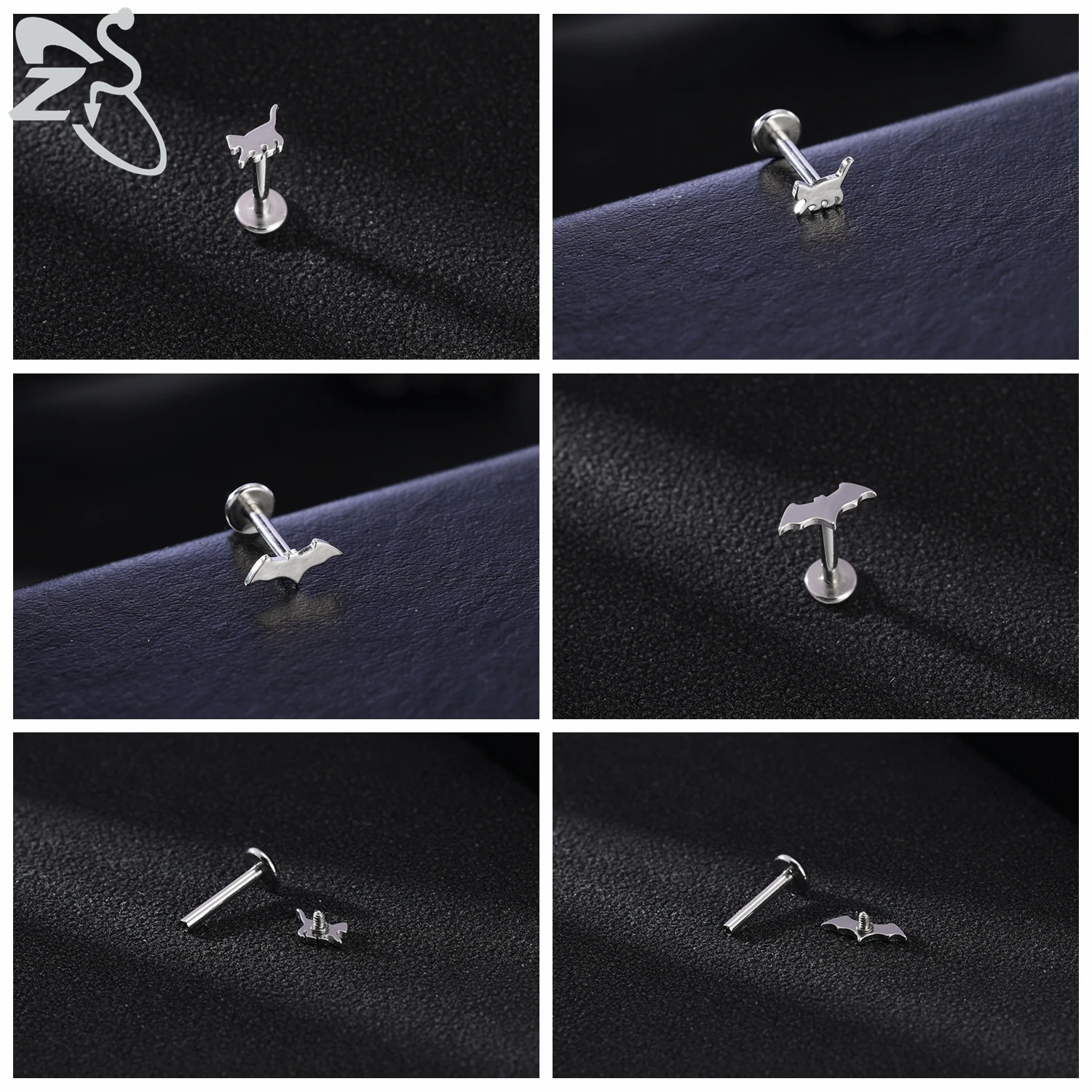 ZS 1 szt. 16G Halloween Kolczy – Zs Body Jewelry recenzja i cena