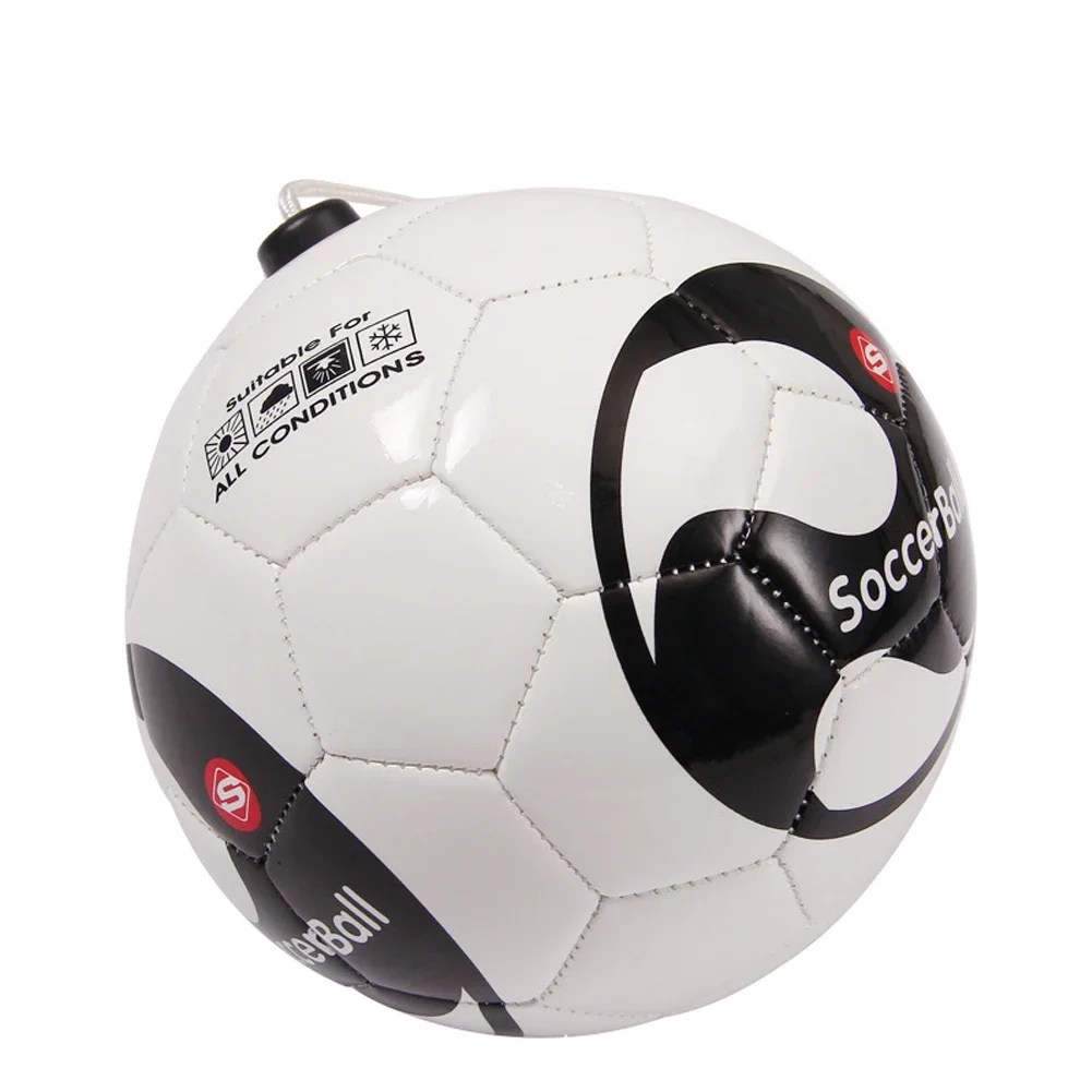 サッカートレーニングボールキックサッカーボールサイズ2サッカーロープタッチソロキック初心者トレーナー練習機器標準