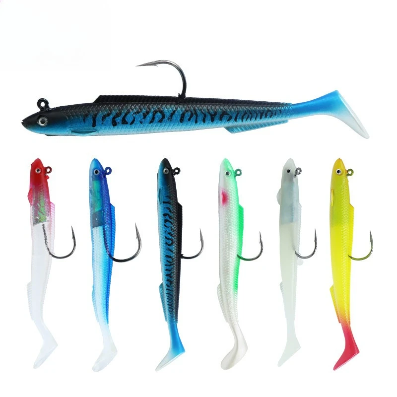 

3pcs Silicone Soft Bait T Tail Luya Electric Eel 15cm 30g Fishing Swimbait Bass Pike Trout Artificial Lure Tools Wobbler Tackle