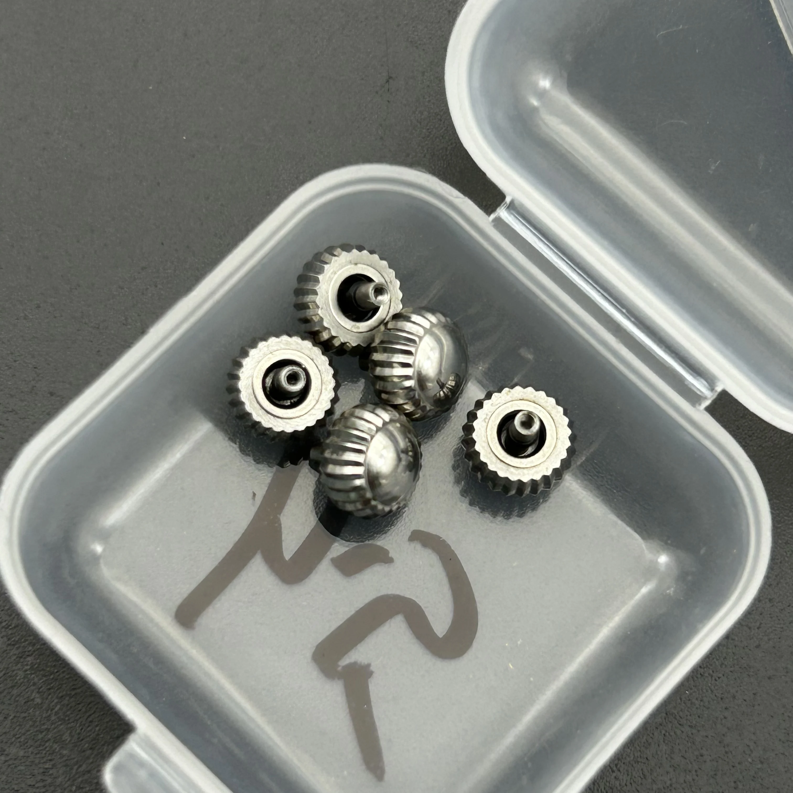1/5/10pcs Aperture 2.0mm Watch Crown Replacement Silver Pumpkin Shaped Lightweight Portable Watch Crown Parts Factory Wholesale