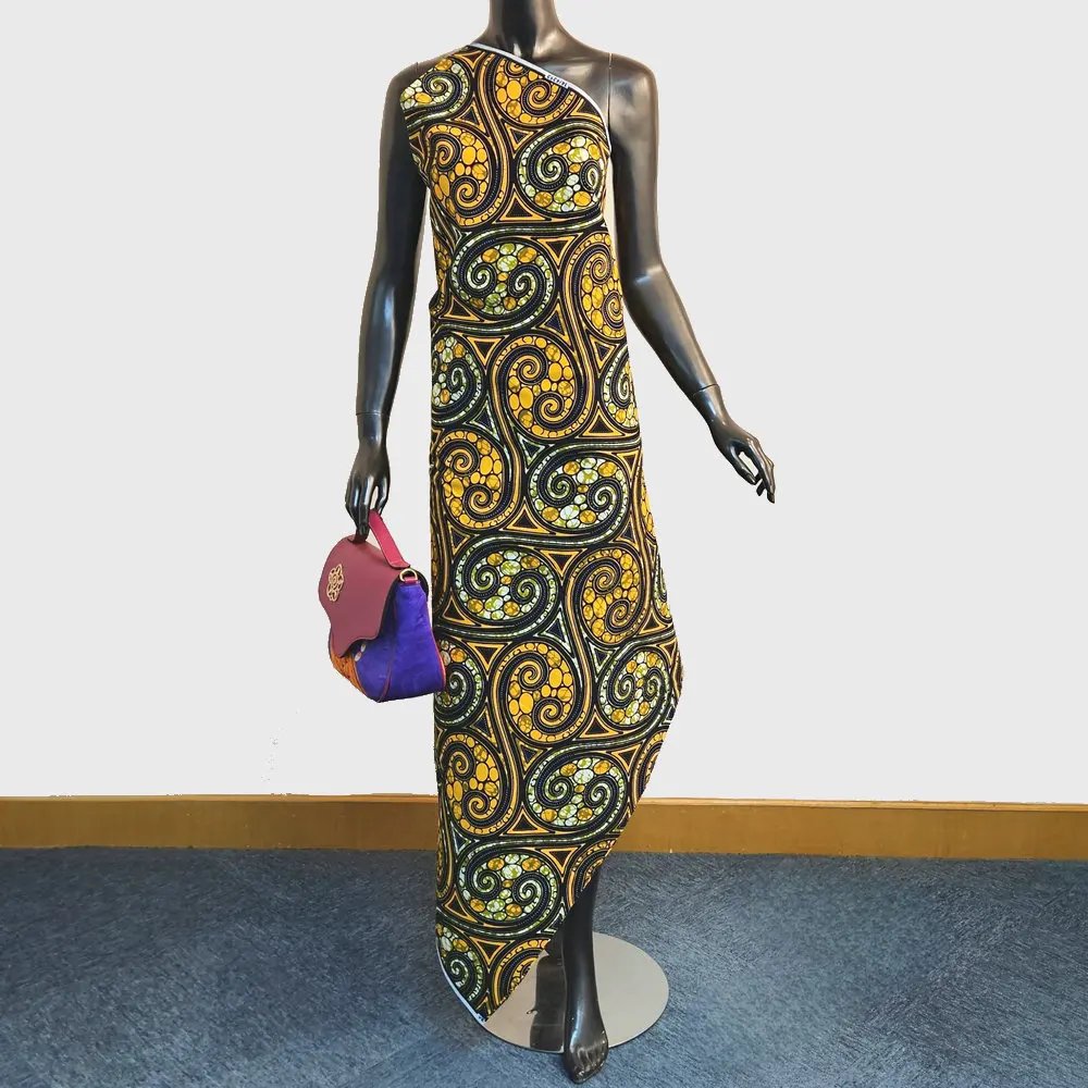 Patrón Popular, tela estampada con bloques de cera africana, cera de algodón auténtica de Hollanda, tela Nigeria Ankara, para prendas de vestir, bolso, diadema