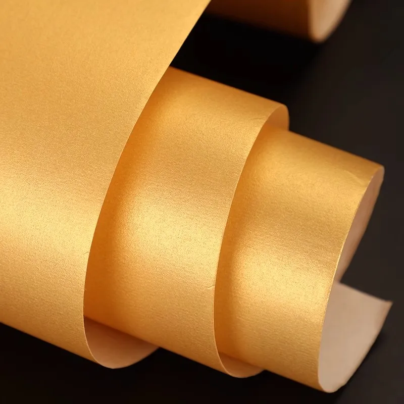 Colorful Silk Pattern Ripe Rice Paper Gold Chinese Xuan Paper Chinese Painting Paper Drawing Calligraphy Art Supplies