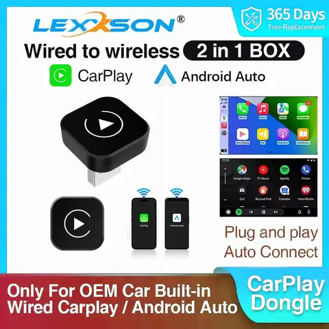 New Wireless CarPlay Android Auto Adapter USB Dongle Smart Mini Box Plug And Play Universal For VW Toyota Nissan Honda Ford Benz