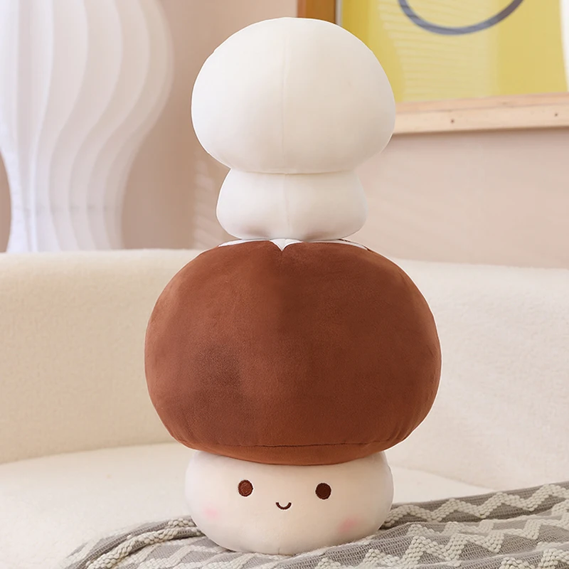 23/30/60CM Kawaii Mushroom Plush Dolls Simulation Plant Pillow Lovely Toys for Home Decor Sleeping Cushion Stuffed Soft Dolls