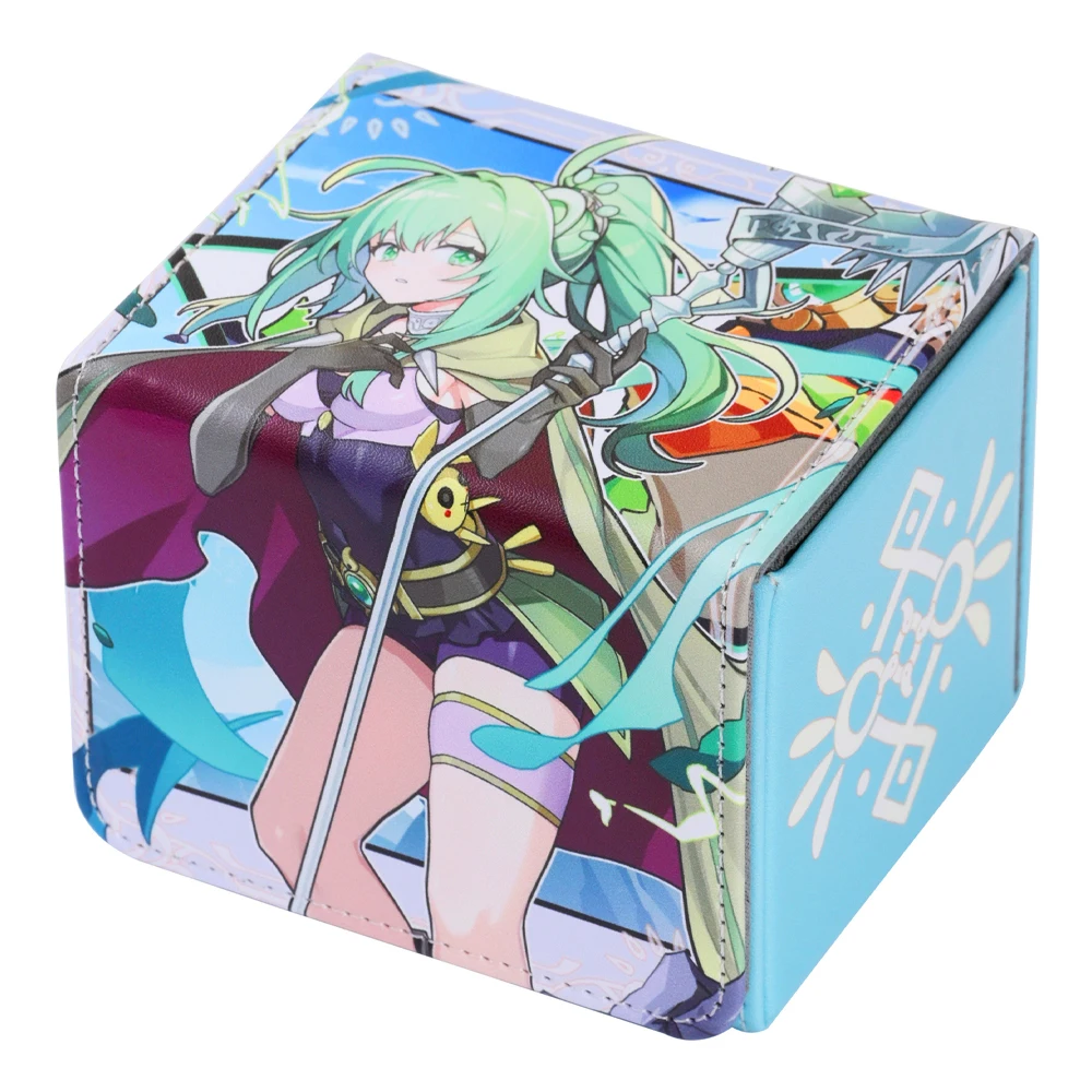 Yu-Gi-Oh! fait maison à faire soi-même Boîte de rangement pour cartes Minerva Lightsworn Maiden Ygo Ritual Beast, boîte de rangement pour cartes en cuir haut de gamme, jouet cadeau
