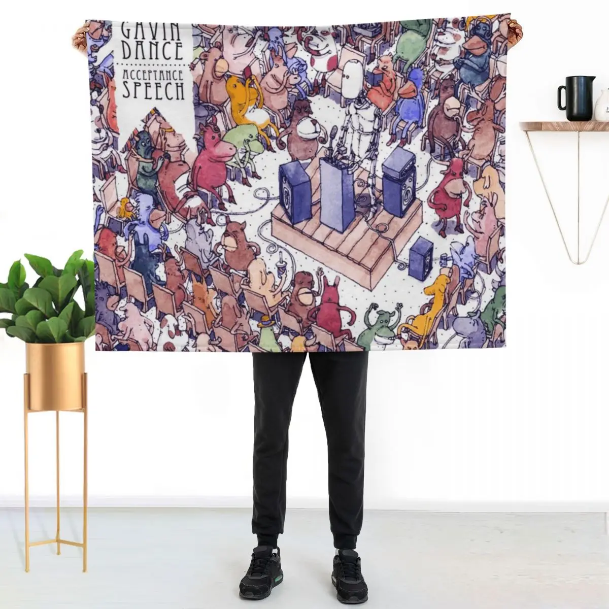 gavin dance acceptance 2021 novagasti Throw Blanket couch cozy soft plush fuzzy picnic outdoor blanket
